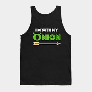 I'm with my onion (right) shrek Tank Top